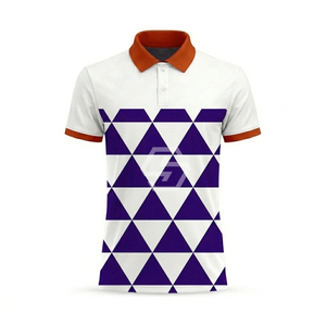 เสื้อโปโลพิมพ์ลายแบบ Sublimation ทั้งตัว 100% โพลีเอสเตอร์ โลโก้สั่งทำได้ เสื้อโปโลพิมพ์ลาย Sublimation สำหรับผู้ชาย เสื้อยืดโปโลสำหรับตีกอล์ฟ - Product Image 2