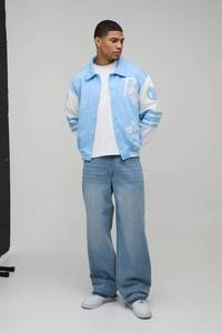 Veste de baseball classique pour homme, style universitaire, veste bomber, vêtement d'extérieur décontracté, qualité supérieure - Product Image 3
