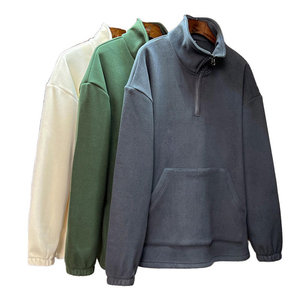 Nouvel Arrivage – Sweat-shirt à Demi-Zip en Polaire avec Col Montant, Veste Personnalisable avec Logo, Commande en Gros OEM, Vêtements de Sport Décontractés - Product Image 1