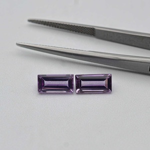 6x12mm naturel brésilien améthyste à facettes baguette pierre taillée AAA Grade tiers certifié acheter en ligne en vrac pierres précieuses en vrac - Product Image 1