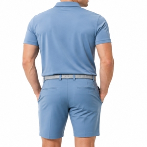 Uniforme de Golf de Lujo para Hombre, Ropa Deportiva de Golf de Primera Calidad en Color Sólido Personalizado, Conjunto de Ropa de Golf Atlética para Hombre, Atuendo de Polo de Golf Moderno - Product Image 2