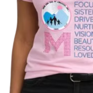 T-shirt rose à manches courtes et col rond pour femme, avec inscription « MOM Love », décontracté, confortable, pour un style de vie quotidien, vêtement tendance - Product Image 5