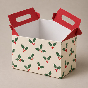 <b>Christmas</b> Paper Gift <b>Box</b> Handle Paper Bag Holiday Packaging Party Favor <b>Box</b> - Product Image 2