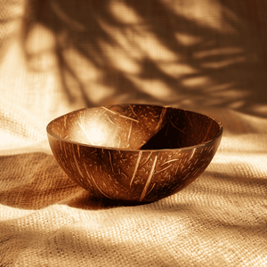 Cuencos Ovalados Modernos de Cáscara de Coco Natural, Hechos a Mano, Ecológicos y Sostenibles, para Restaurantes, Cafeterías y Uso en la Cocina - Product Image 2