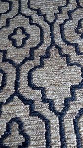 Vente en gros de tapis à poil bas antidérapant en polyester de haute qualité à tissage plat fabriqué à la machine avec motif floral - Product Image 4