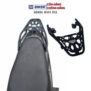 แร็คติดตั้งกล่องท้ายมอเตอร์ไซค์ M Biker Honda Wave Series รุ่น 2 อุปกรณ์เสริมสำหรับมอเตอร์ไซค์เพื่อการติดตั้งกล่องท้ายอย่างปลอดภัย - Product Image 4