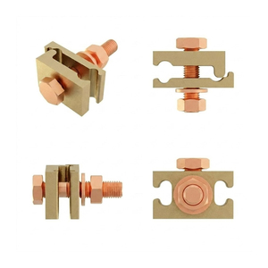 Connecteur de Mise à la Terre Premium en Laiton pour Câble de Mise à la Terre, Structures de Tours et Systèmes Électriques - Product Image 1