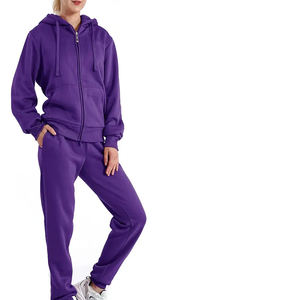 Ensemble de survêtement confortable grande taille avec sweat à capuche et pantalon de jogging pour le fitness, les sports, l'entraînement, le club, l'école, hommes et femmes - Product Image 3