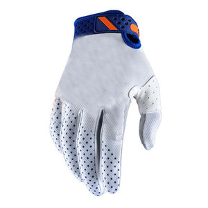 Gants de motocross à doigts complets avec empiècements en PU, personnalisables, de haute qualité, imprimés par sublimation rouge, noir, jaune, antidérapants, avec crochets - Product Image 2