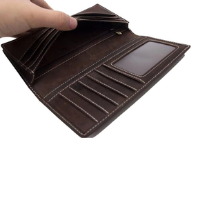 กระเป๋าสตางค์หนังแท้แบบยาวพร้อมช่องใส่บัตรพรีเมียม ป้องกัน RFID ดีไซน์หรูหราทันสมัย ฟังก์ชั่นหลากหลาย - Product Image 6