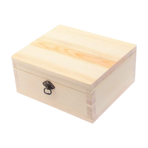 Custom Wooden Jewelry Box CNC Machined Keepsake Storage Case Hinged Lid Glass Window Gift Packaging - Product Image 2