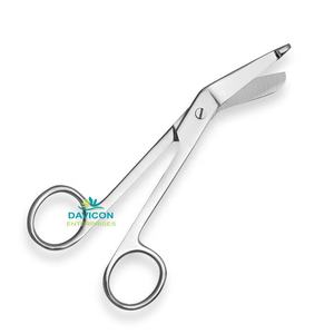 Tijeras de vendaje Lister manual de 7 pulgadas de alta calidad, acero inoxidable con puntas en ángulo - Product Image 1