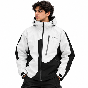 Chaqueta Ligera con Capucha para Hombre, de Nailon, Resistente al Agua y al Viento, con Cierre Frontal, para Viajes, Senderismo y Actividades al Aire Libre, Transpirable - Product Image 1