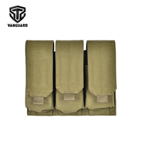 Sacs de rangement rigides en gros avec fermeture Molle, pack triple tactique léger en polyester à dégagement rapide pour ceinture extérieure