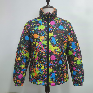 Veste matelassée à capuche de haute qualité avec logo personnalisé, style designer, épaisse, surdimensionnée, unisexe, effet bulle brillant, pour femme, idéale pour la course à pied - Product Image 5