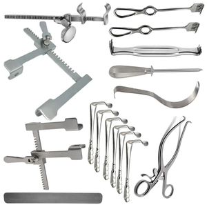Ensemble de 17 instruments chirurgicaux rétracteurs pour interventions abdominales et nasales, outils de chirurgie générale, kit médical en acier inoxydable - Product Image 6