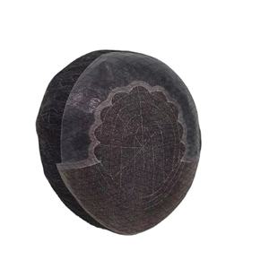 วิกผมแท้ Q6 ยี่ห้อ Yaki สำหรับผู้ชาย แบบทูพี ผมเวอร์จินเรมี่ แบบเส้นเดียว  ทรงบังลาดาช  แบบธรรมชาติ  แบบลอน  พร้อมหมวกคลุมผม  ต่อผมเรมี่ - Product Image 3