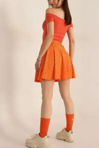 กระโปรงผ้าฝ้ายพิมพ์ลายโลโก้และดีไซน์ตามสั่งสำหรับผู้หญิง กระโปรงทรงเอสไตล์ซัน พิมพ์ลายราคาถูก กระโปรงเอวสูงสีพื้นสำหรับผู้หญิง - Product Image 2