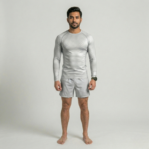Vêtements de compression MMA professionnels, respirants, à séchage rapide, antibactériens, manches longues, rashguards pour hommes, couleur personnalisée, taille personnalisée - Product Image 1