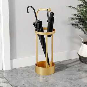 Skies Trader <b>Grey</b> Square Umbrella Stand Geometric Hollow Umbrella Holder Metal Walking Stick <b>Storage</b> <b>Box</b> for Entryway - Product Image 4