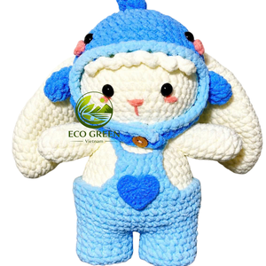 Lindo Peluche de Oveja y Conejo de Ganchillo, Hecho a Mano, de Algodón, Amigurumi, Regalo para Baby Shower, Decoración de Pascua, Logotipo Personalizado Disponible - Product Image 4