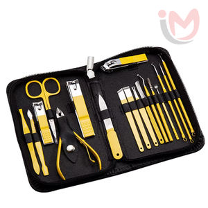 Ensemble d'outils de beauté professionnels pour pédicure et manucure, 18 en 1, luxueux, en acier inoxydable, durable et portable - Product Image 2