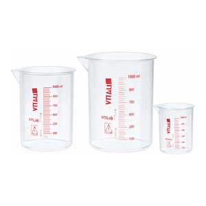 Vaso de precipitados PMP Crystal-Clear Griffin de 50-500 ml con graduaciones rojas para uso en laboratorio - Product Image 2
