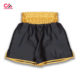 Hot Sale Men's Casual MMA Boxing Shorts Elastic Waist Knitted Custom Design Breathable Martial Arts Muay Thai Shorts - Product Image 5