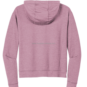 Sudadera con Capucha para Mujer, Manga Larga, Tejido de Punto, Algodón y Elastano, Transpirable, Color Sólido, Ropa de Invierno - Product Image 6