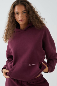 Sudadera con Capucha Personalizada para Mujer, Talla Estadounidense, Informal, para Correr, de Manga Larga, Lisa, Ligera, Holgada, 100% Algodón Felpa - Product Image 3
