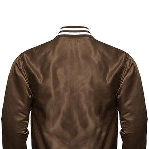 Men <b>Women</b> Satin Polyester <b>Bomber</b> <b>Jacket</b> Vintage Biker Retro Zip Up Casual Coat <b>Lightweight</b> Streetwear Fashion Outerwear - Product Image 4