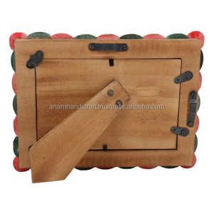 Fabriqué à la main belle résine d'os en bois incrustation cadre Photo personnalisé découpe impression haute qualité décoration de la maison inde - Product Image 5