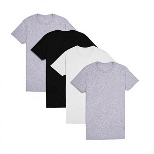 T-shirt vierge pour homme en gros, personnalisable avec votre logo, manches courtes, 300 grammes, 100% coton jersey tricoté, décontracté - Product Image 2