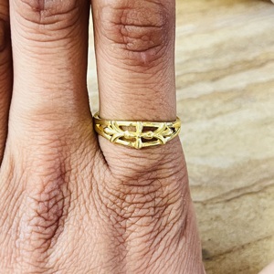 Market Favorite Fleur De Lis <b>Ring</b> Boho Brass Womens <b>Ring</b> Antique Brass Finish Gothic <b>Cross</b> Jewelry Statement Vintage Wholesale - Product Image 6