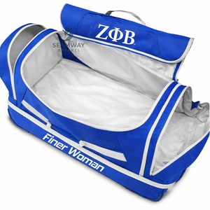Maleta de Viaje con Ruedas de Pana de la Hermandad Zeta Phi Beta, Equipaje de Cabina Portátil, Ruedas Suaves, Asa Telescópica, Gran Capacidad - Product Image 2