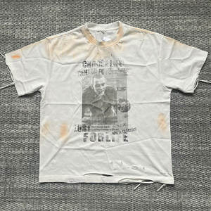 เสื้อยืดพิมพ์ลายกราฟิกทรงโอเวอร์ไซส์สไตล์วินเทจ ลุคสตรีทแวร์ลำลอง ผ้าฝ้ายทรงหลวม ใส่สบายสำหรับฤดูร้อน แฟชั่นสำหรับผู้ชายและผู้หญิง - Product Image 3