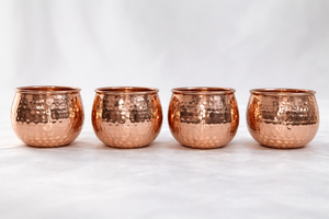 Ensemble de bols martelés en cuivre pur faits à la main Antique Creations – Petits, classiques, bienfaits ayurvédiques, vaisselle dynamique pour la cuisine - Product Image 5