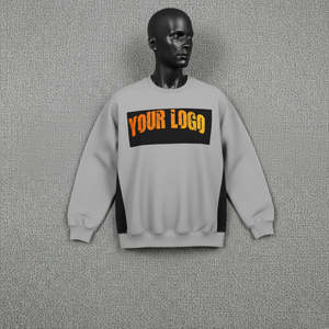 Sweat-shirts surdimensionnés de couleur gris et noir au design premium, en tissu de coton doux, grammage lourd, style ample, coupe décontractée, sweat-shirts à capuche. - Product Image 6