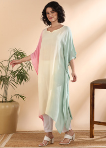 High Quality Designer Rayon <b>Kaftan</b> Tie Dyed <b>Summer</b> Daily Wear Regular Fit Sweetheart neck at Best Price by Supplier - Product Image 2