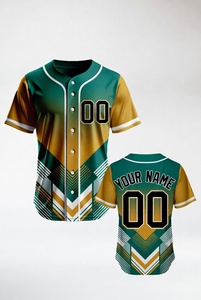 Maillot de baseball personnalisé rouge et noir, boutonné, uniforme d'équipe sublimé, respirant, anti-humidité, chemise de sport OEM ODM - Product Image 4