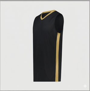 เสื้อบาสเก็ตบอลแบบซับลิเมชั่นสั่งทำพิเศษ 100% โพลีเอสเตอร์ ระบายอากาศได้ดี เสื้อทีมบาสเก็ตบอลแบบไม่มีแขน สั่งทำชื่อทีมได้ - Product Image 1