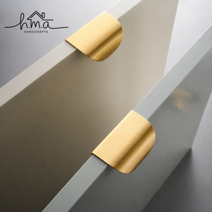 Brushed <b>Silver</b> Edge Pull Cabinet <b>Knob</b> Modern Minimalist <b>Drawer</b> Handle Finger Pull Cupboard Hardware Sleek Profile Furniture Home - Product Image 5