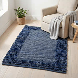 Tapis d'intérieur en jute tissé à la main, inspiré du kilim tribal coloré, pour salon bohème, intérieurs éclectiques et créatifs - Product Image 4