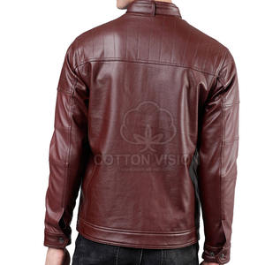 Chaqueta de Cuero Transpirable para Hombre, de Alta Calidad, en Oferta, con el Mejor Diseño, Ropa Masculina con Chaquetas Competitivas - Product Image 4