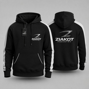 Sweat-shirt à capuche sport noir et blanc personnalisé, le plus vendu de l'industrie, vente en gros directe - Product Image 1