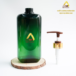 Ecológico 800ml PET Pump Bottle OEM Empaquetado cosmético de Vietnam Secure Pump Sprayer para Gel de ducha Loción Champú - Product Image 5