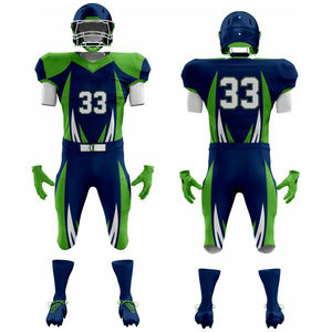 Uniformes de Fútbol Americano 7on7 para Hombre, Personalizados, Sublimados, Transpirables, de Secado Rápido, Jersey Cosido, Conjunto de Pantalones Cortos de Compresión, Colores del Equipo - Product Image 2