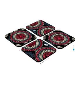 Custom Acacia square <b>Black</b> Round Wood Pallet <b>Coasters</b> Printed Manufacturer Wooden <b>coaster</b> Set at Star Crafts India - Product Image 1