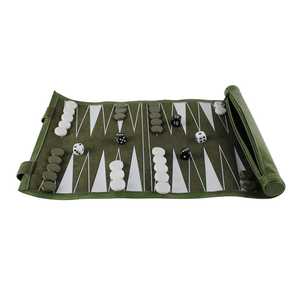 Jeu de Backgammon Portable en Cuir PU de Haute Qualité, Bestseller Transfrontalier pour les Jeux de Loisirs - Product Image 1