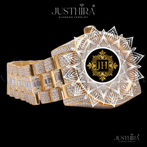 Reloj de Cuarzo con Diamantes Moissanite de Calidad de Exportación, Reloj de Pulsera de Estilo Joyería para Mujer, Regalo de Lujo Disponible al Mejor Precio - Product Image 5
